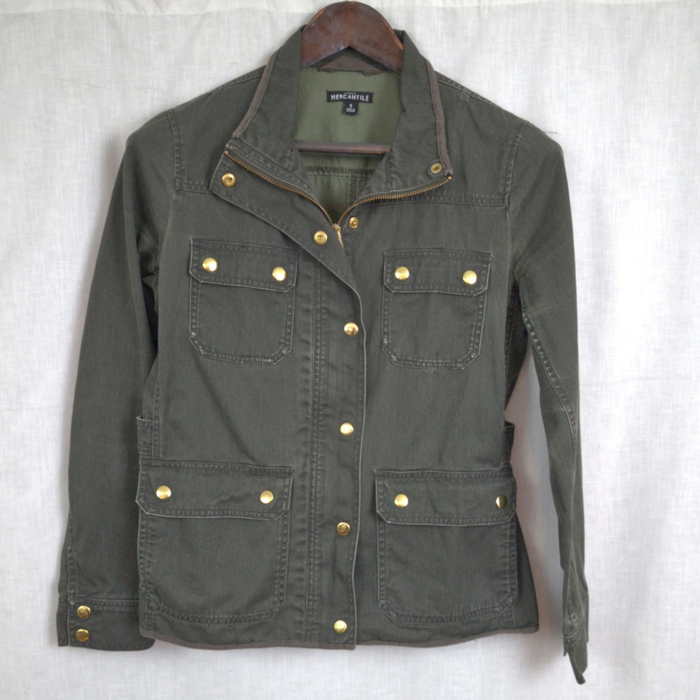 J Crew Ladies' Cotton Field Jacket Small